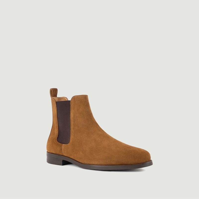 Chelsea boots in suede leather Jude - Bobbies Paris
