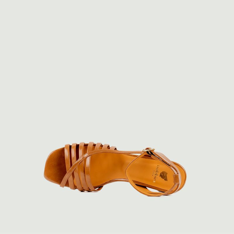 Patent leather sandals Luna - Bobbies Paris