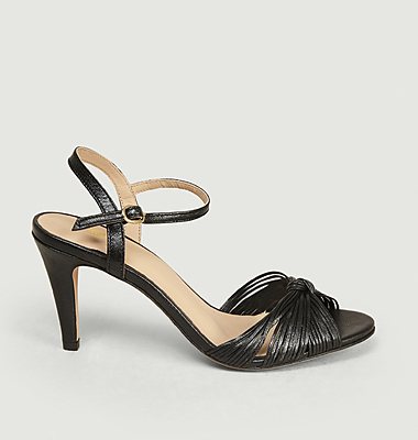 La Cosmique laminated leather sandals