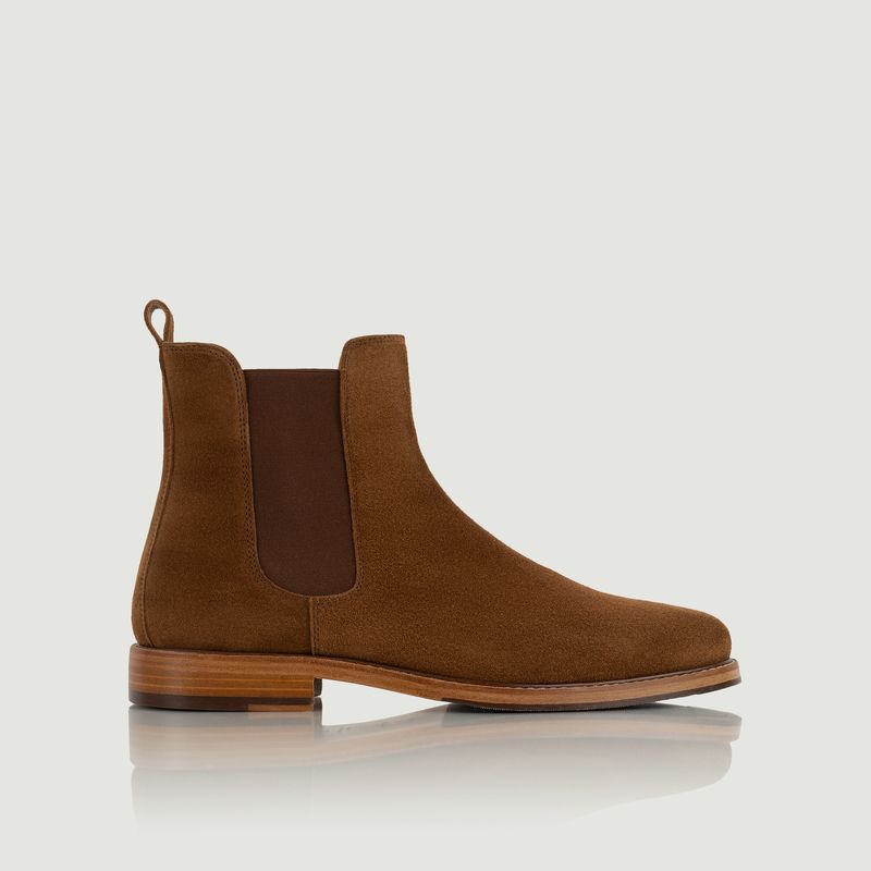 Morrison suede leather Chelsea boots 