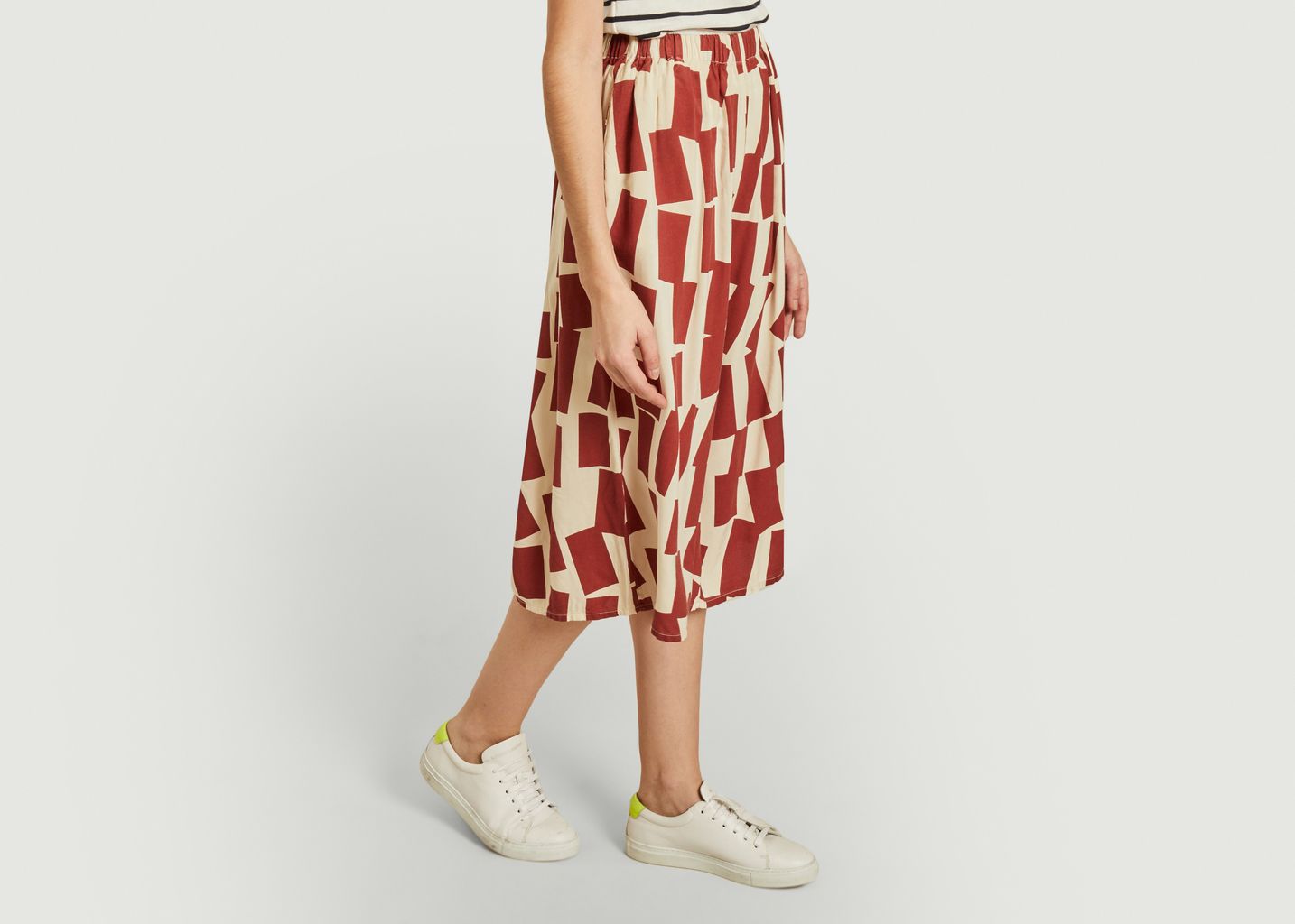 Pantalon court large imprimé rectangles - Bobo Choses