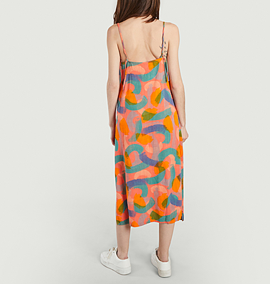 Robe midi à imprimé 