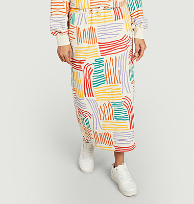 Jupe longue multicolore