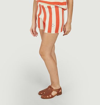 Striped Knitted Short