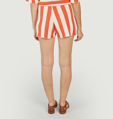 Striped Knitted Short