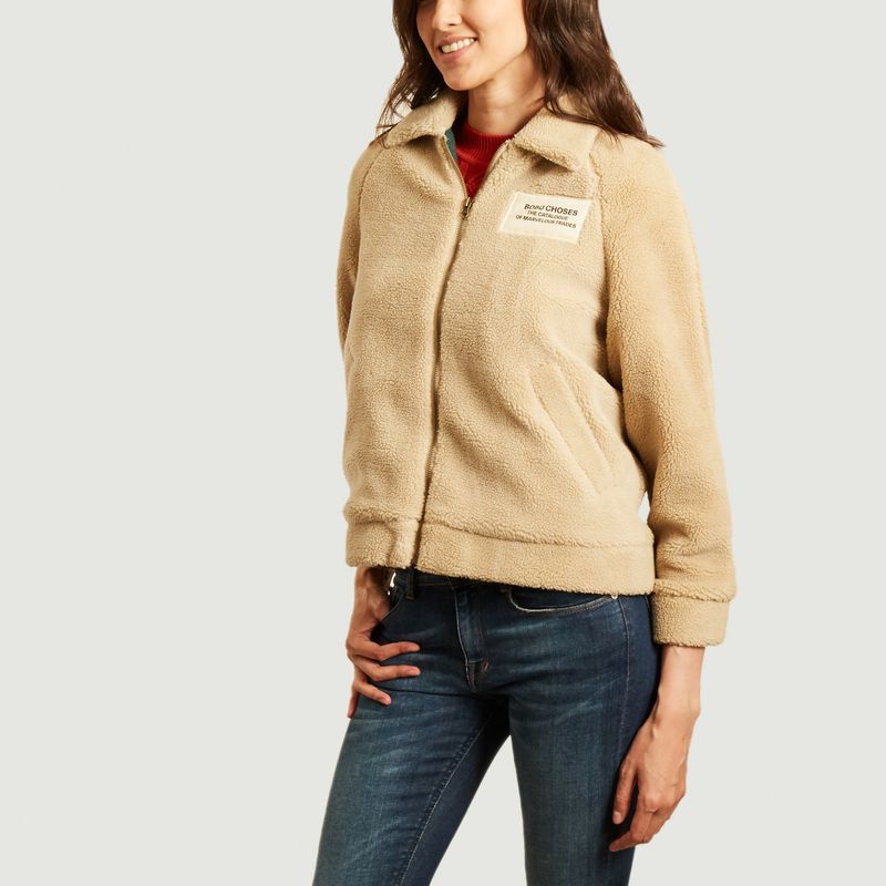 Blouson bomber zippé effet mouton - Bobo Choses
