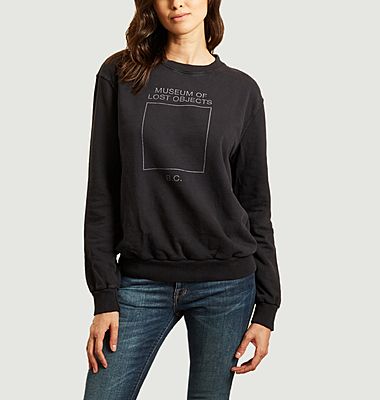 Sweatshirt imprimé en coton bio