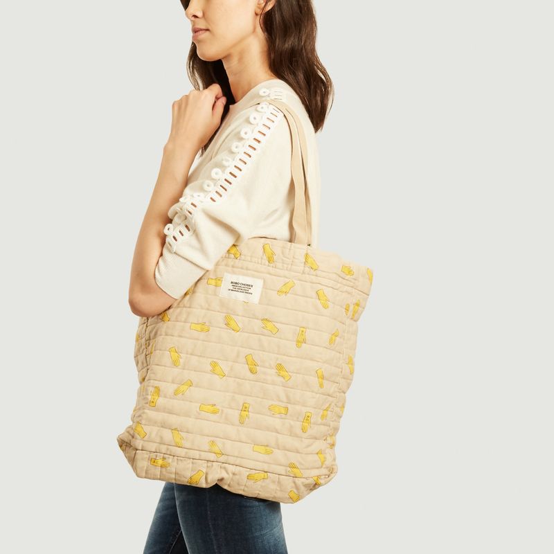 Sac cabas matelassé motif mains - Bobo Choses
