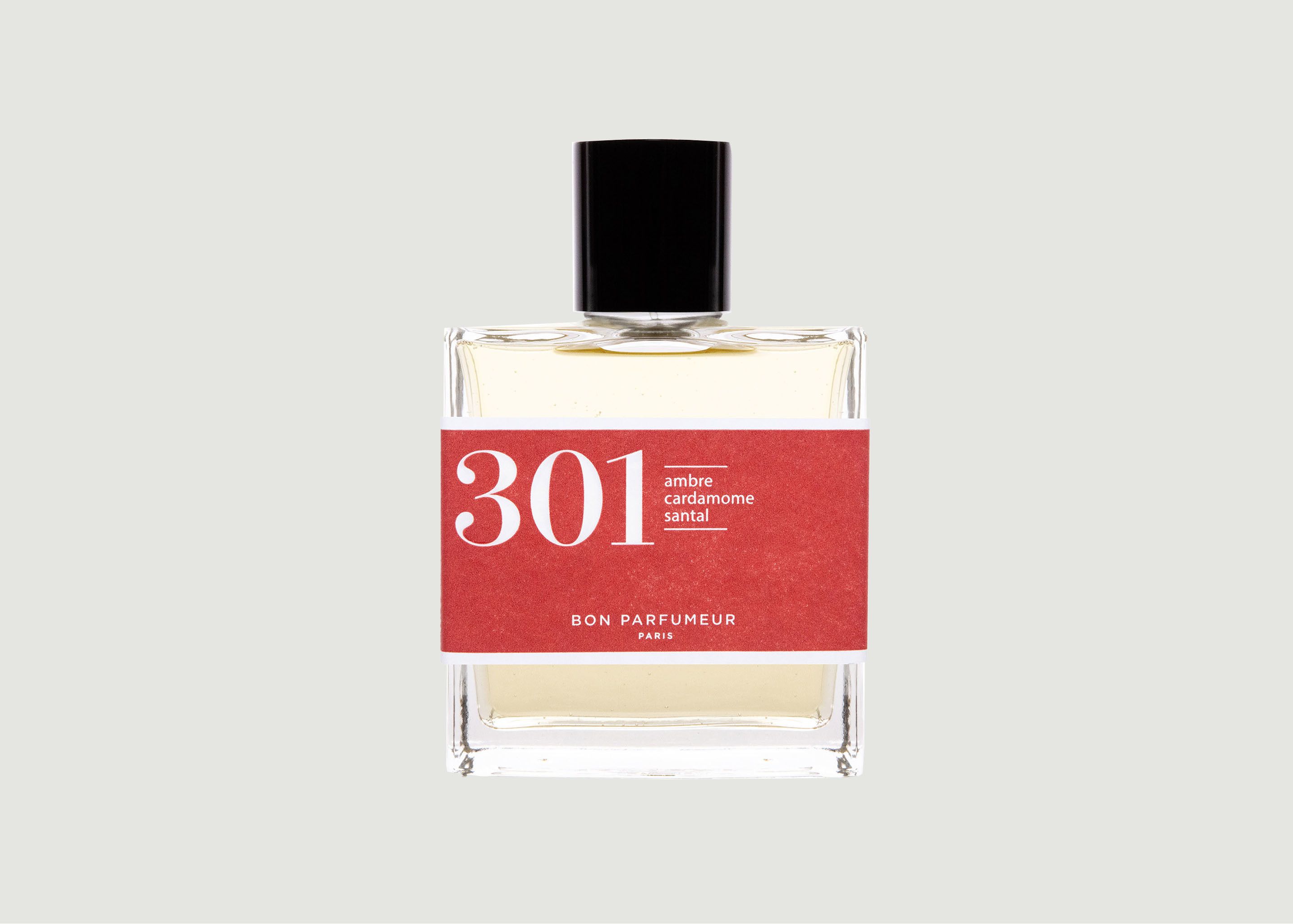 Eau de Parfum 301 : Bois de Santal, Ambre, Cardamome - Bon Parfumeur