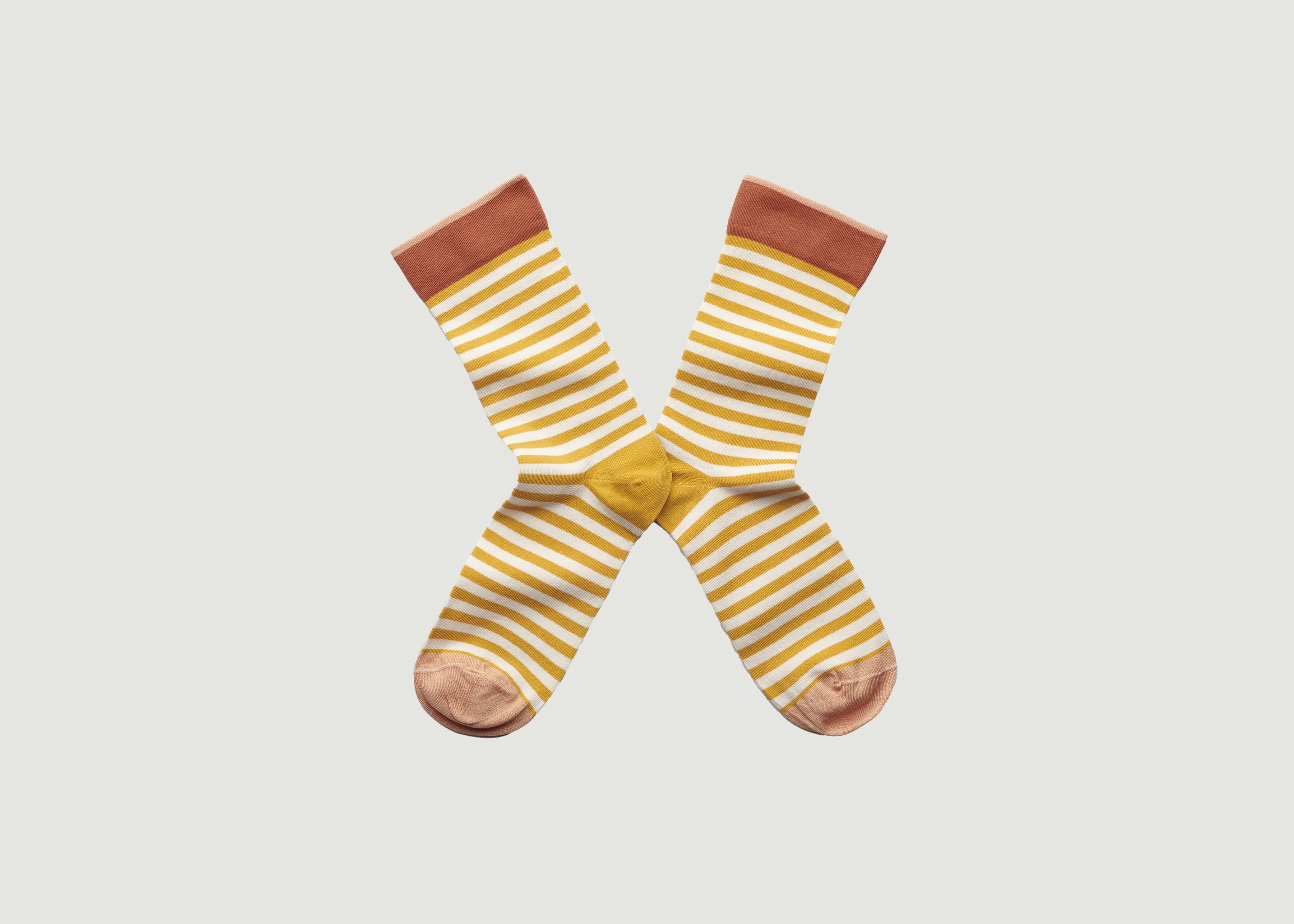 Buttercup Stripe Socks - Bonne Maison