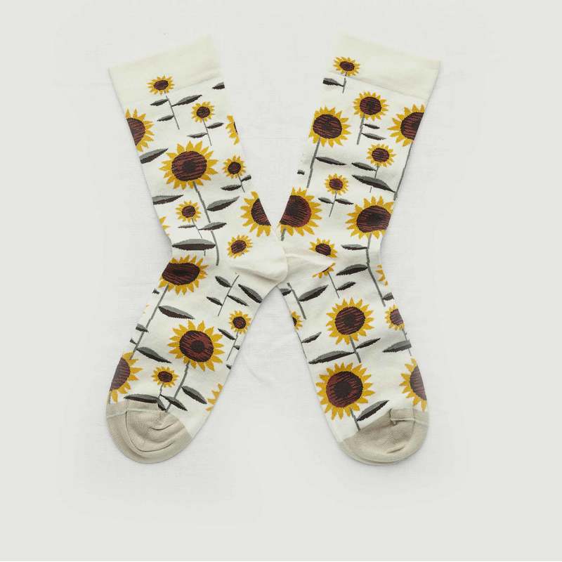 Socken mit Sonnenblumenmuster - Bonne Maison