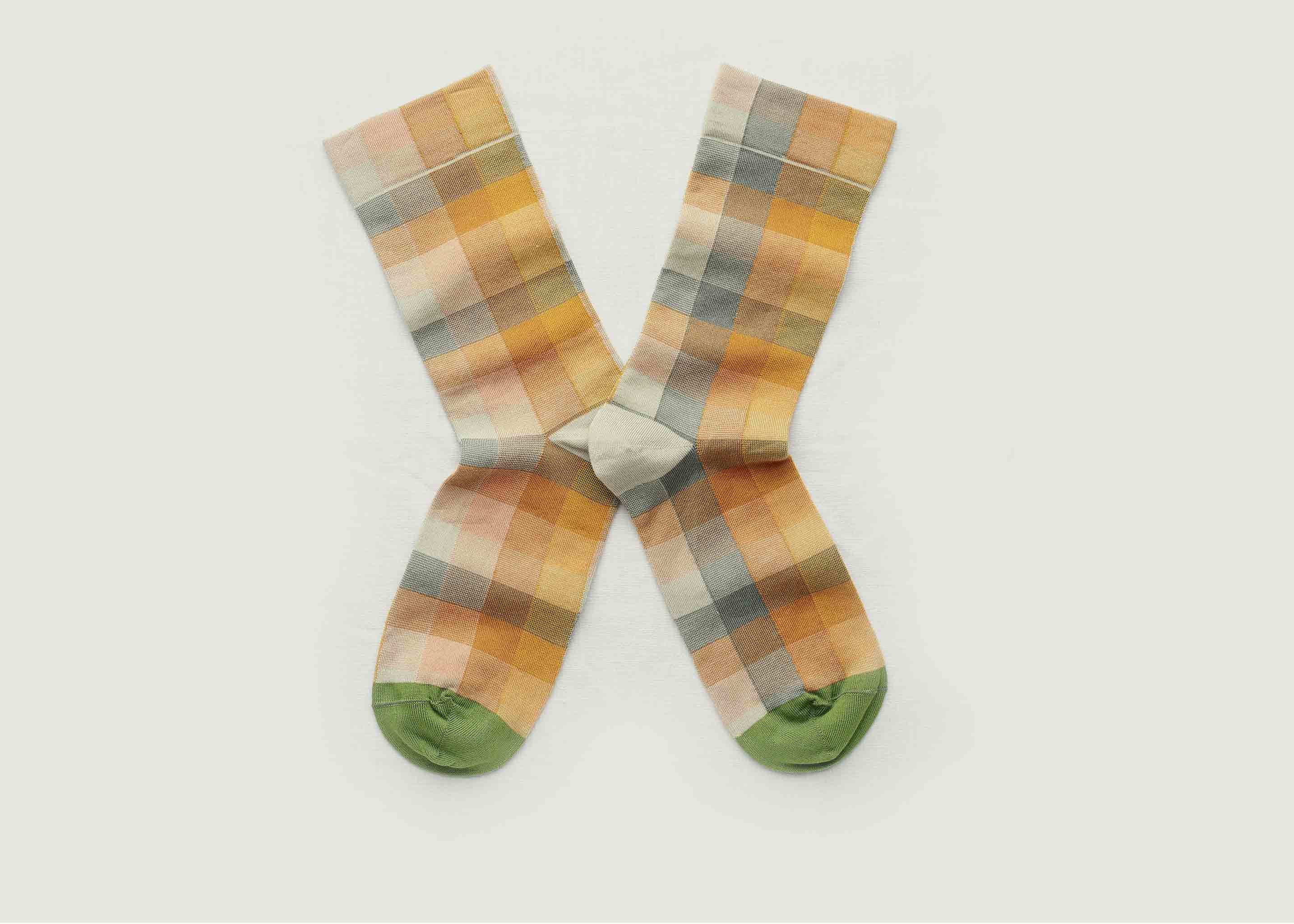 Check pattern socks - Bonne Maison