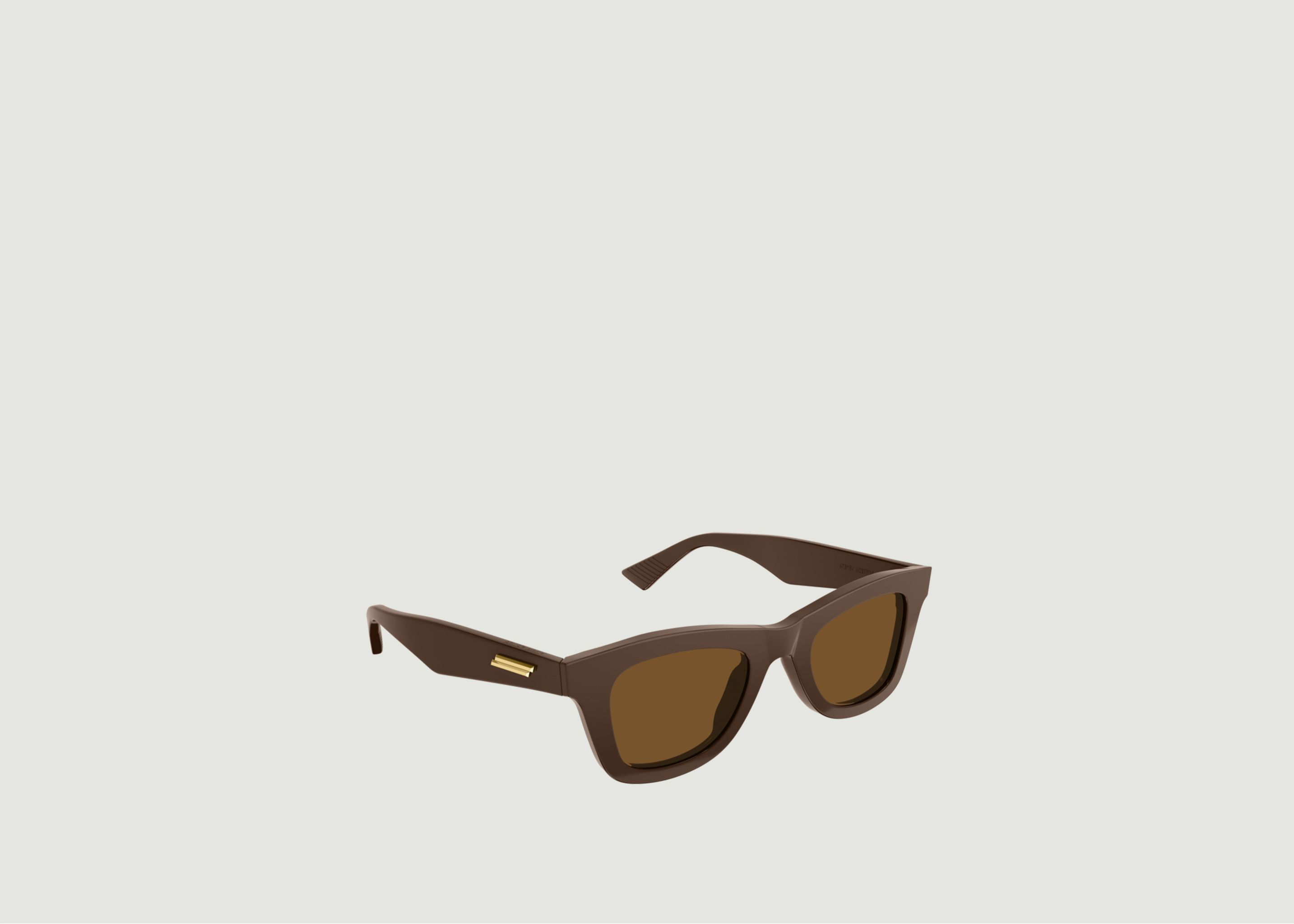 Bottega Veneta Brown Wayfarer Acetate Sunglasses