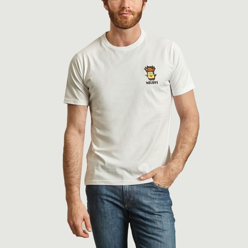 T-shirt Holiday Minion en coton biologique - Bricktown World