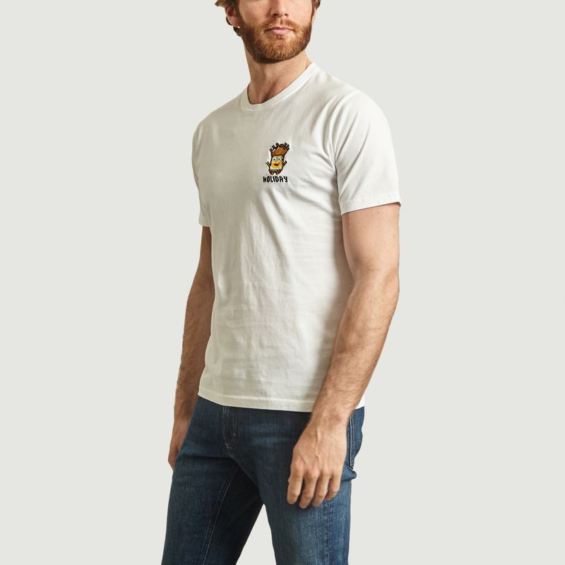 T-shirt Holiday Minion en coton biologique - Bricktown World