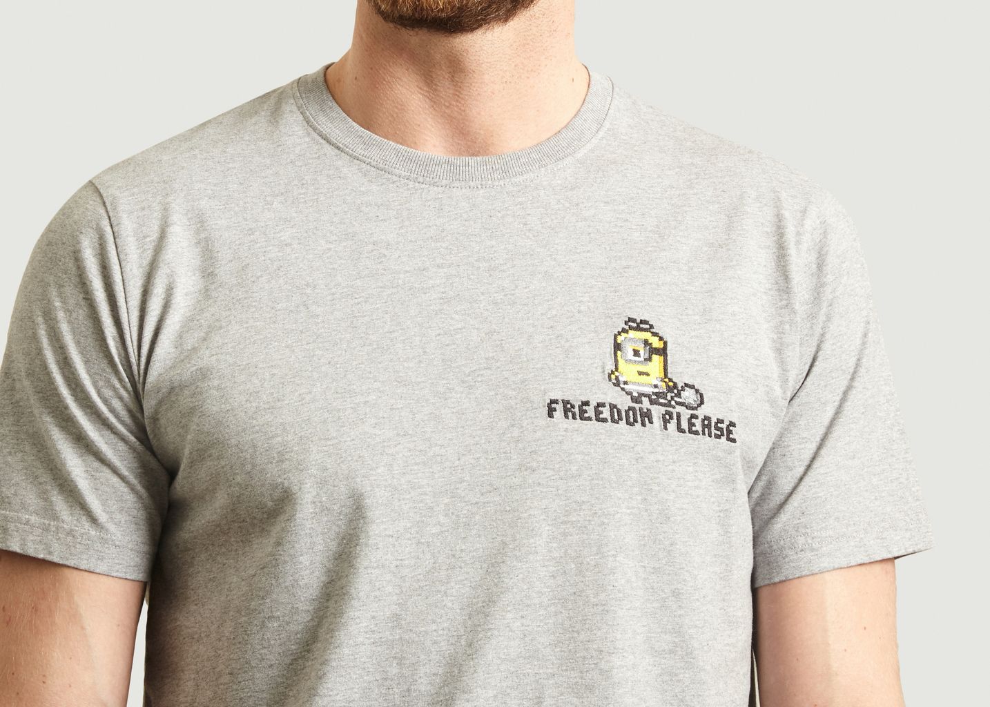 T-shirt Freedom Please Minion en coton biologique - Bricktown World