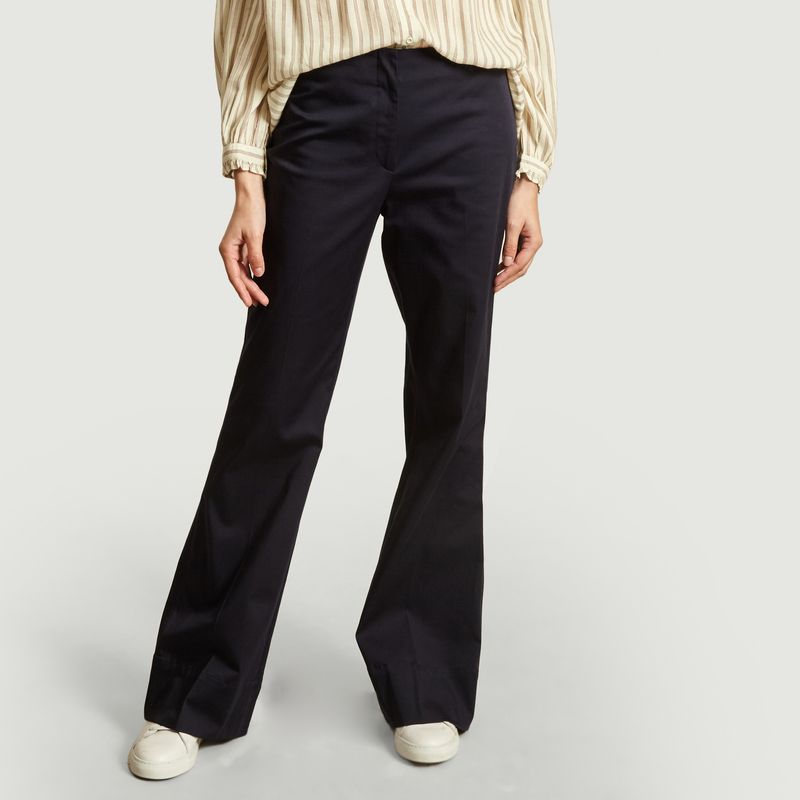 Erika trousers Navy Blue By Malene Birger | L’Exception