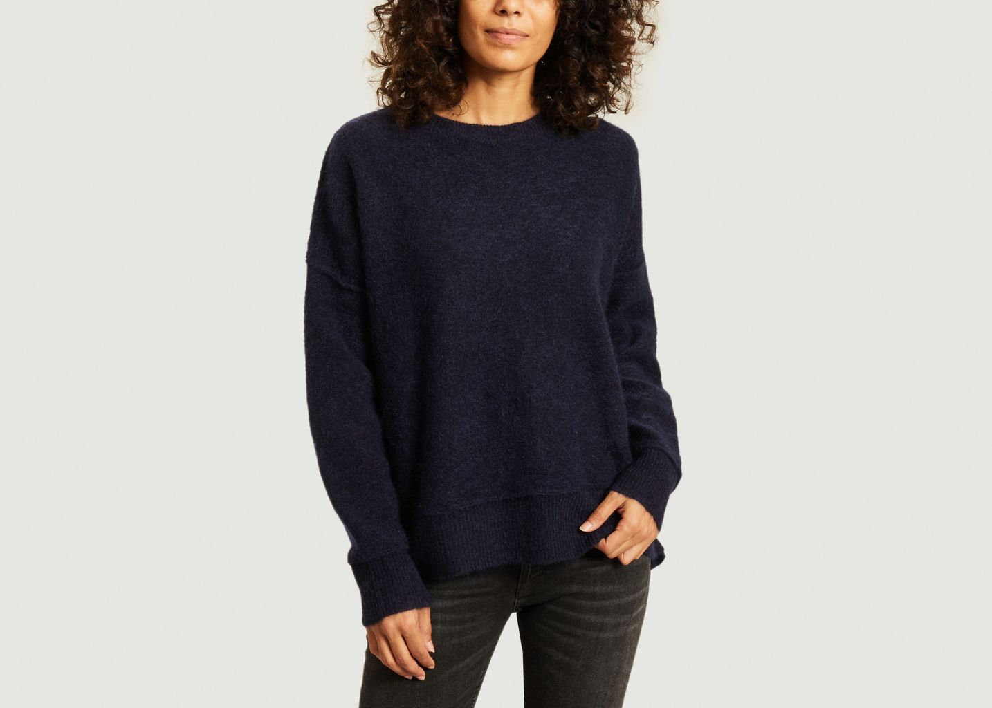 Biagio Sweater Navy Blue By Malene Birger L Exception