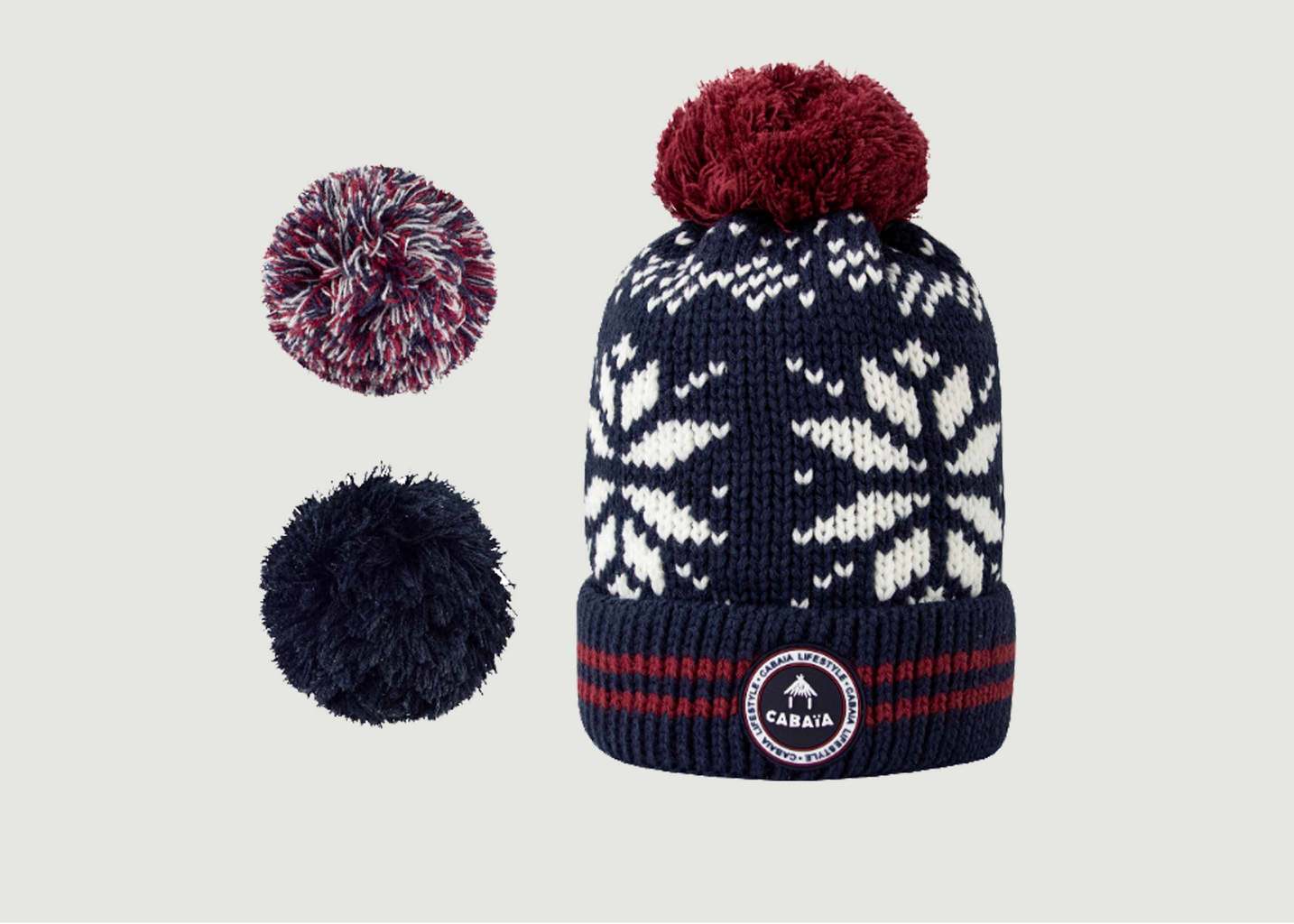 Perroquet Fleece Lined Beanie With 3 Pompons - Cabaïa