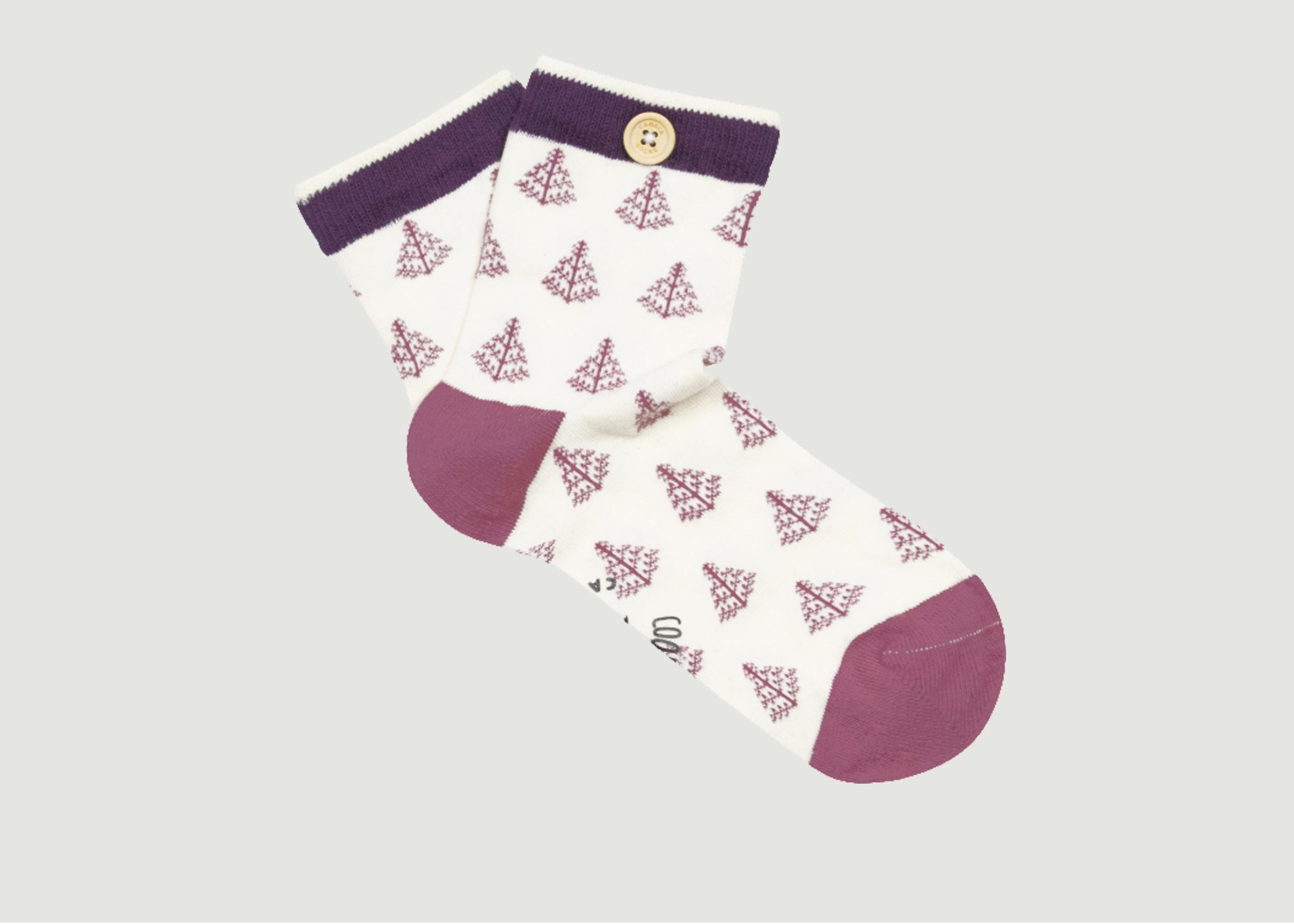 Socken mit Tannenbaum-Muster - Cabaïa