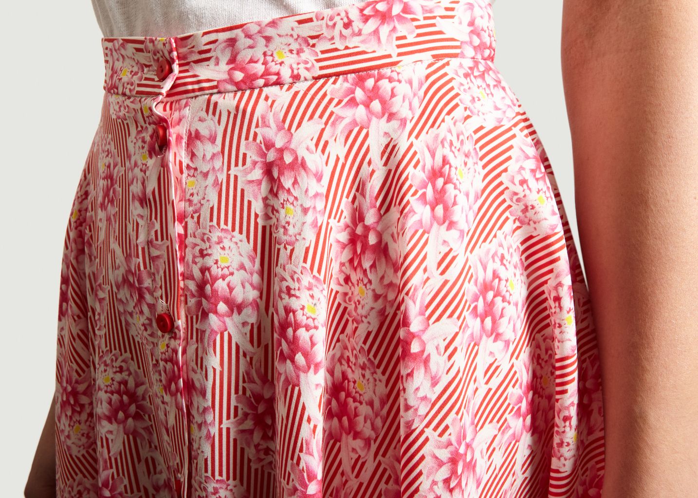 Silk Floral Skirt - Cacharel