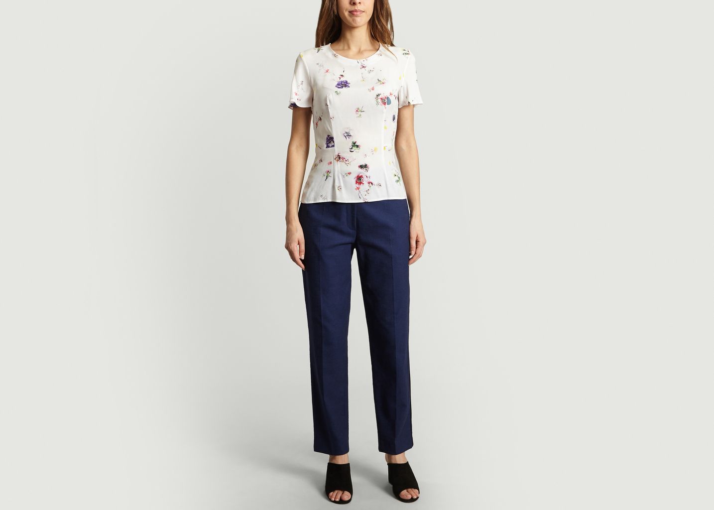 Top En Soie Motif Fleuri - Cacharel