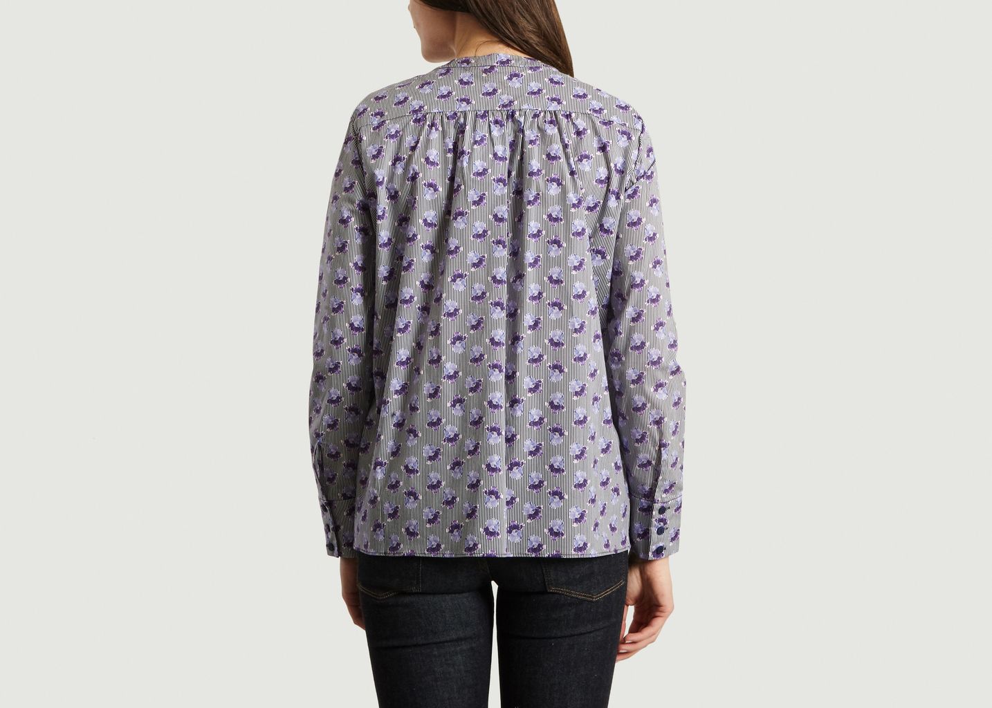 Poplin Cotton Floral Shirt - Cacharel