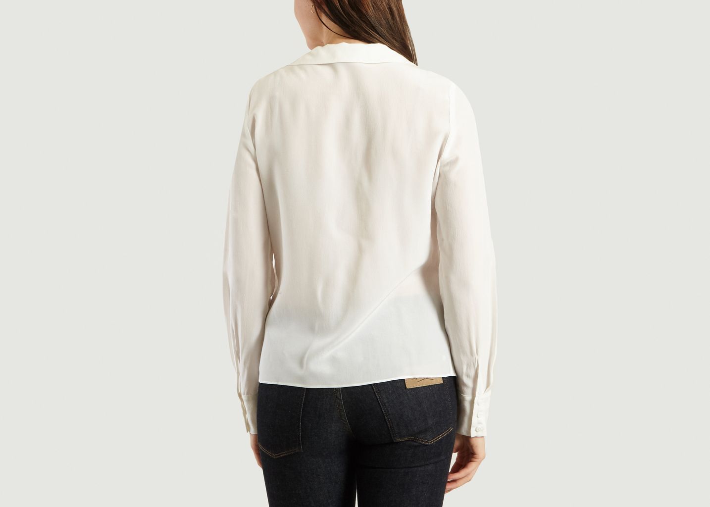 Asymmetric Silk Shirt - Cacharel