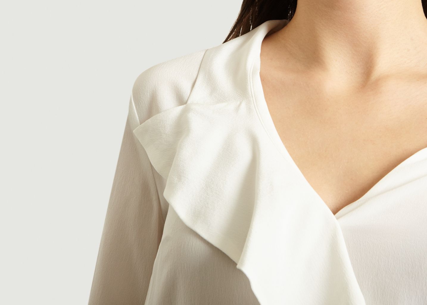 Asymmetric Silk Shirt - Cacharel