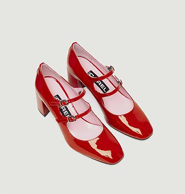 Patent leather Alice slippers 