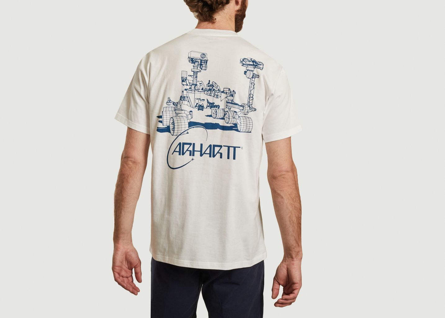 T-shirt imprimé en coton bio Orbit Blanc Carhartt WIP | L’Exception
