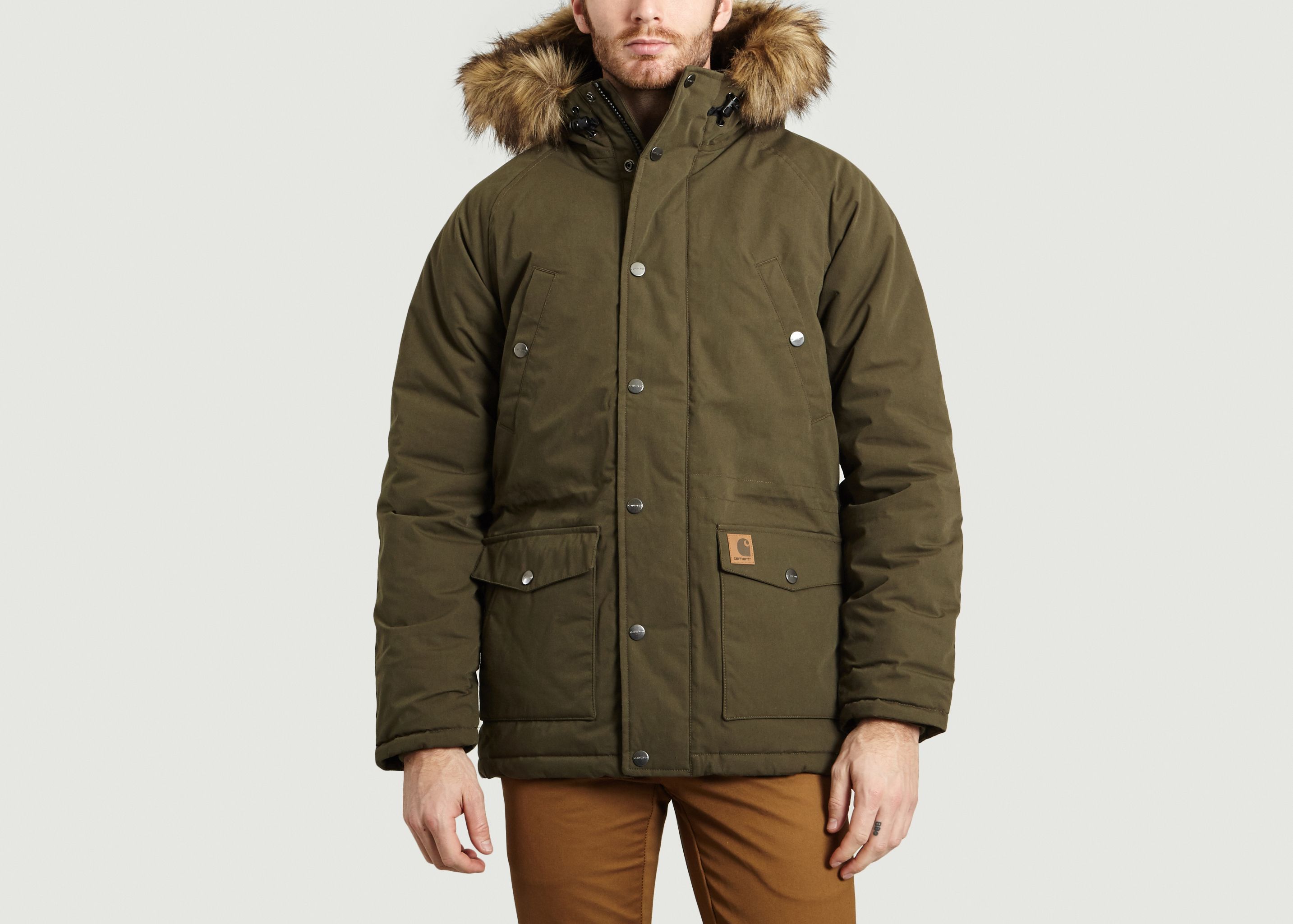 rely Fighter Roman Trapper Parka Khaki Carhartt WIP | L'Exception