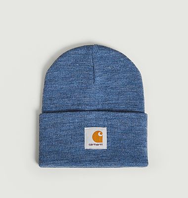 Acrylic Watch beanie in stretchy ribbed fabric