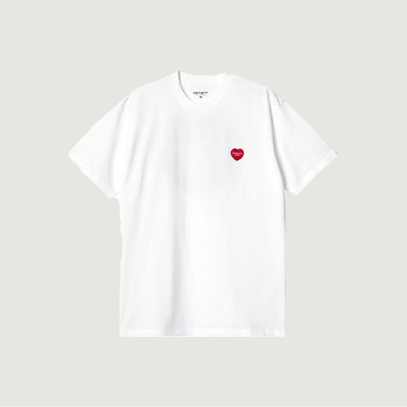 Cdg white t shirt best sale