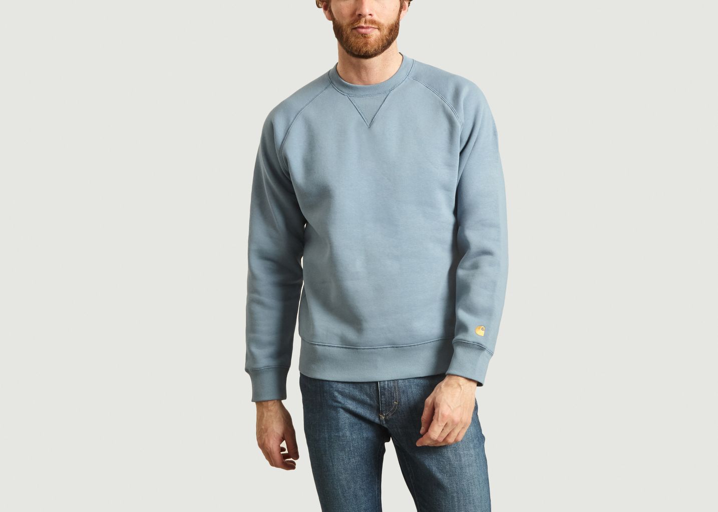 carhartt light blue sweatshirt