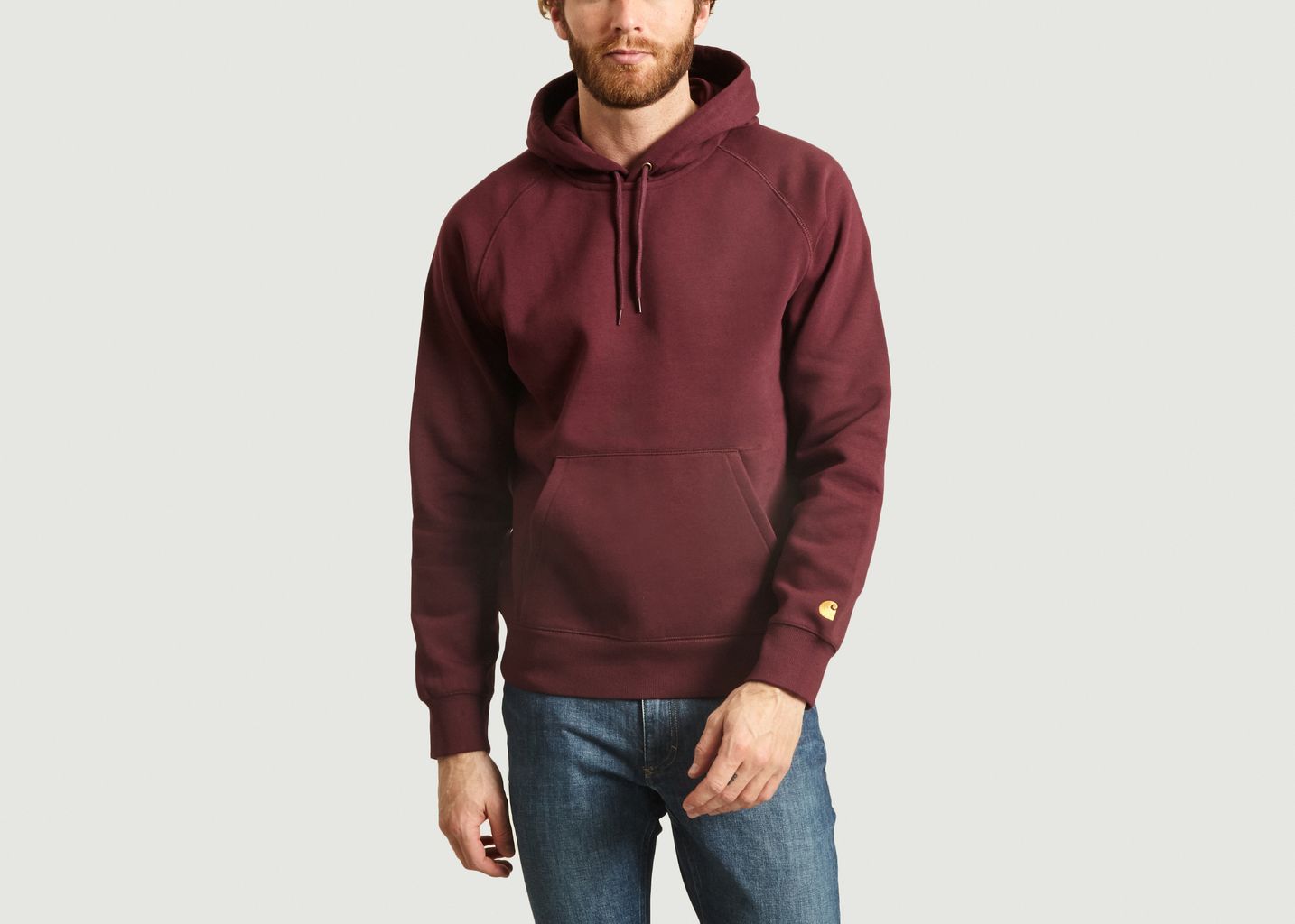 burgundy carhartt sweatshirt