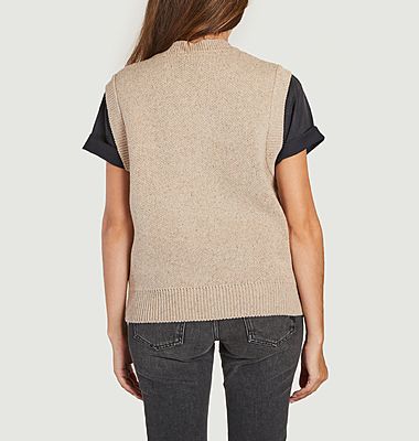 Flower Boner sleeveless sweater 