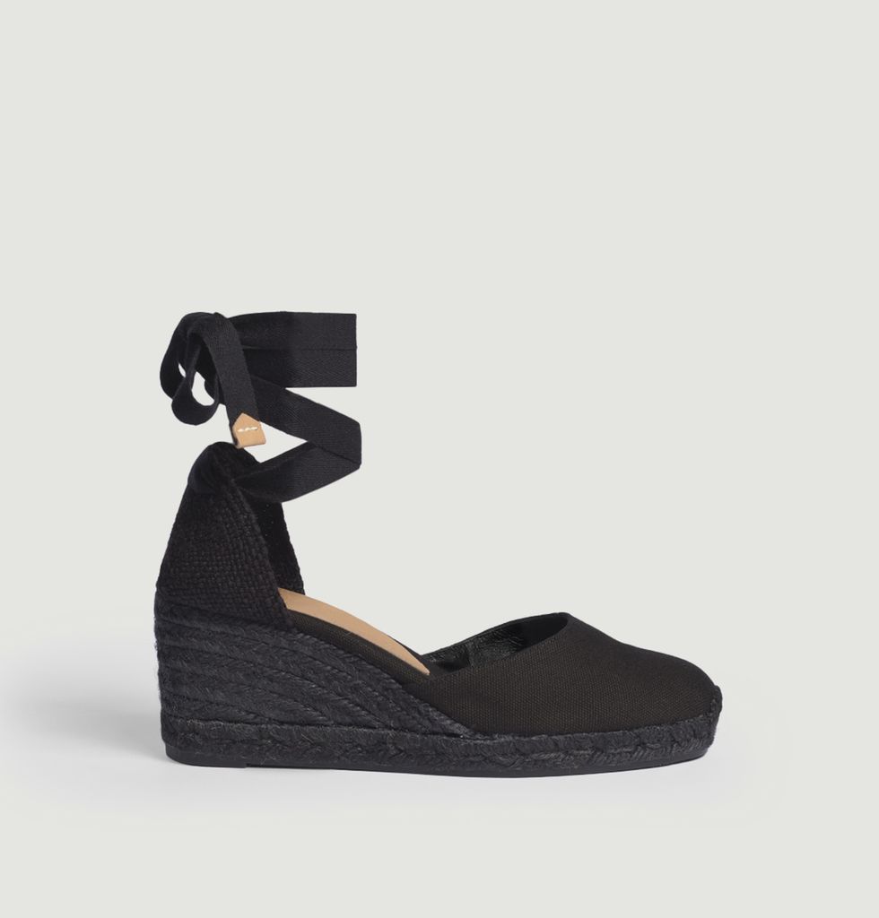 Espadrilles compensées Carina Noir Castañer L’Exception