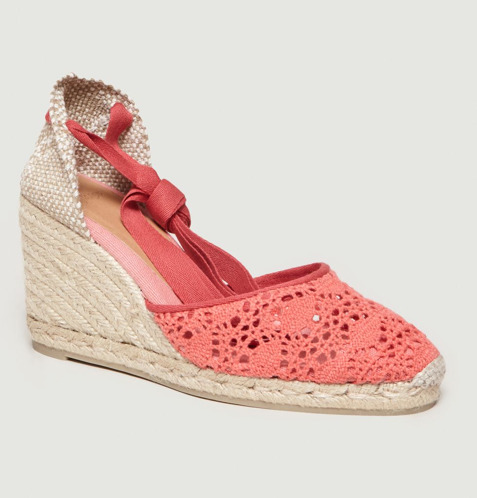 Carina Wedge Espadrilles Pink Castañer | L'Exception
