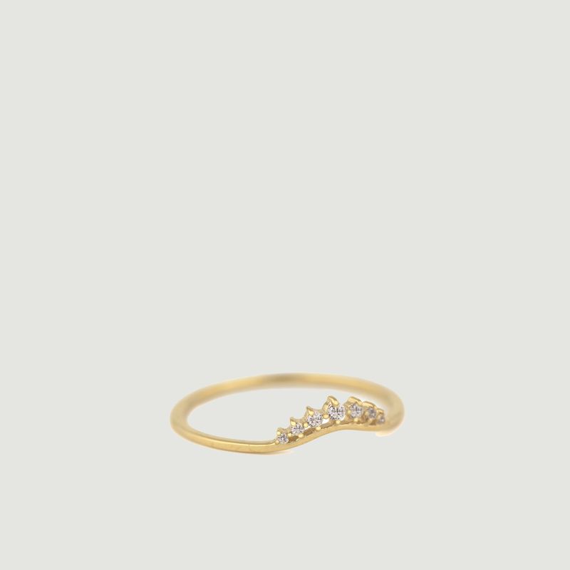 Little Crown Ring mit Diamanten - Celine Daoust