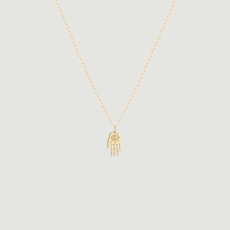 Mini Dharma's Hand gold necklace - Celine Daoust