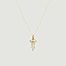 Small Diamond Eye gold chain necklace with pendant - Celine Daoust