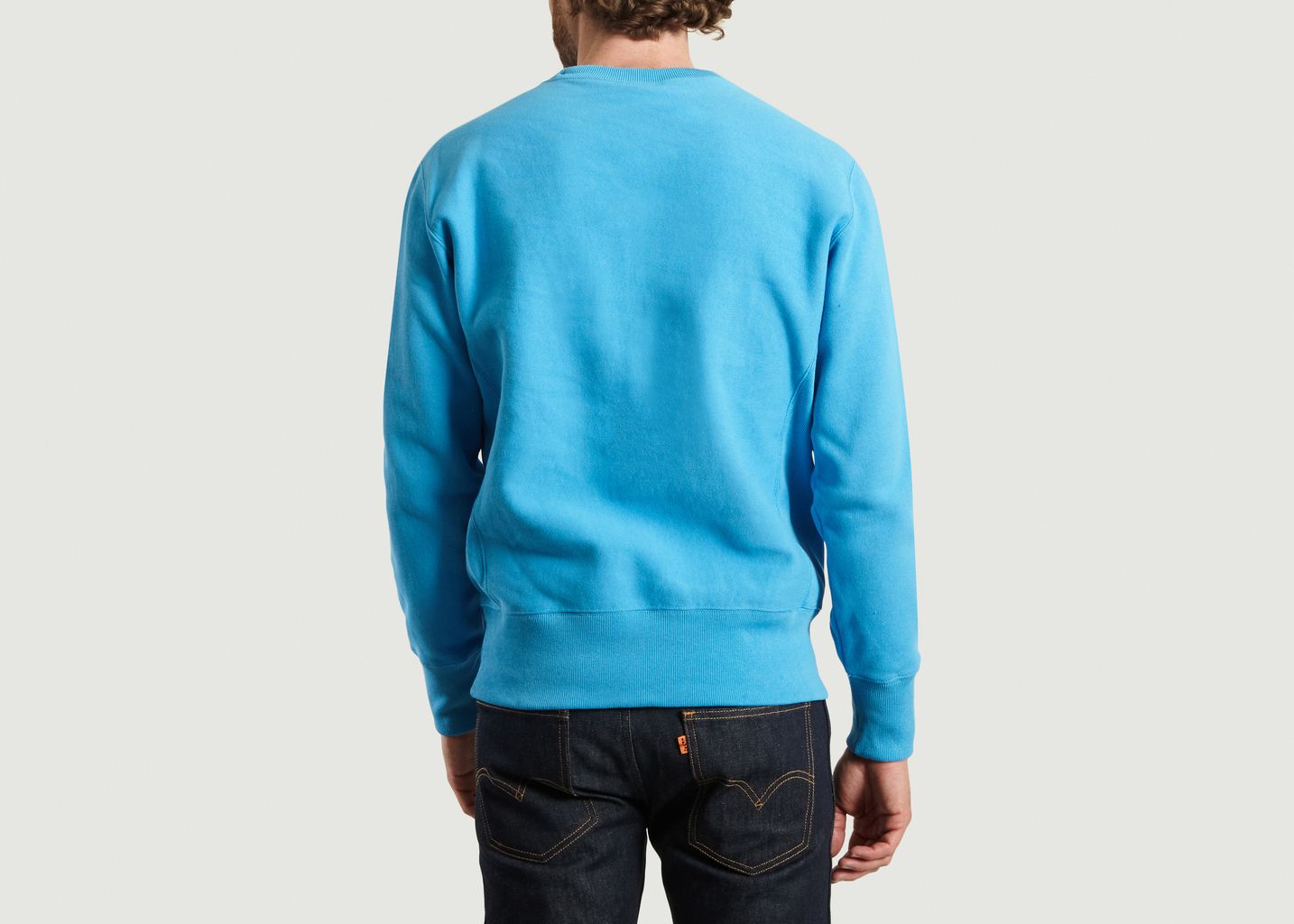 blue champion reverse weave sweatshirt