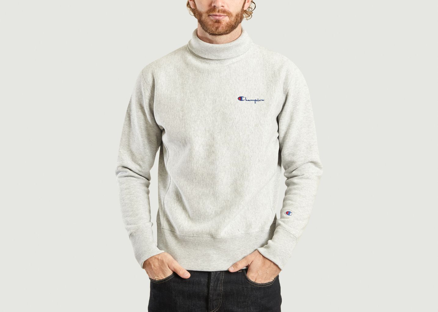 Turtleneck Sweatshirt Light Grey 