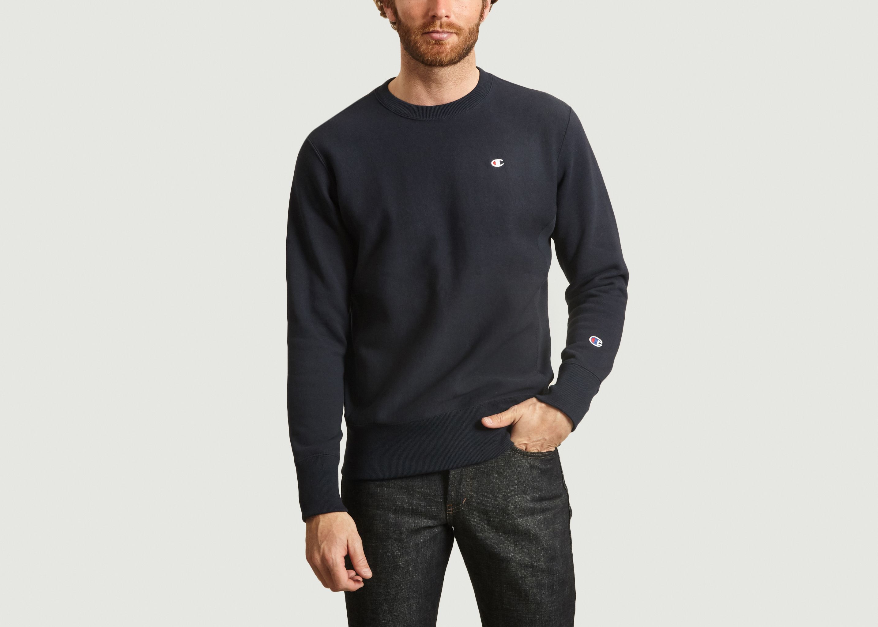 champion long sleeve crew neck sweatshirt