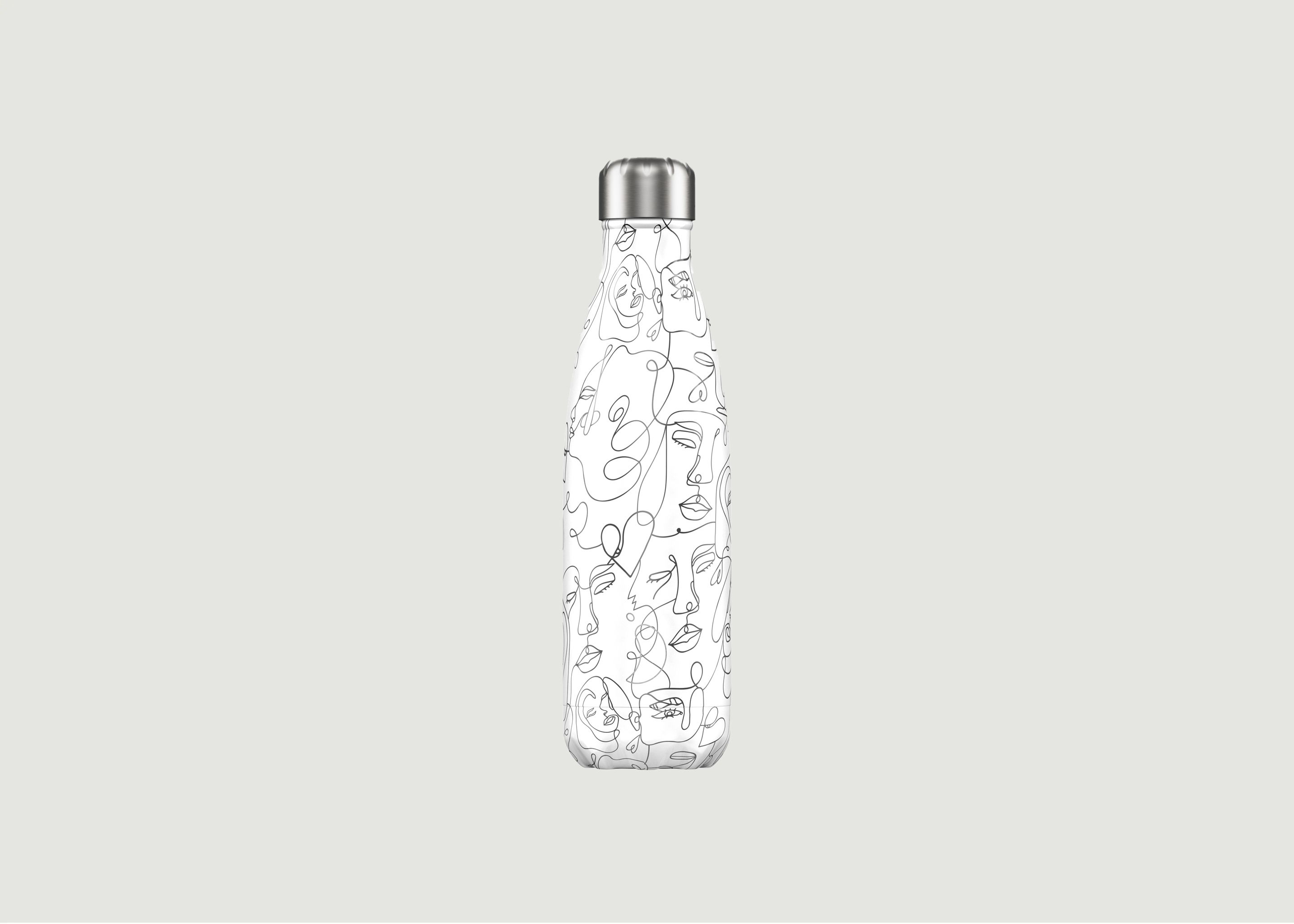 Reusable bottle 500ml Line Art Faces - Chilly's
