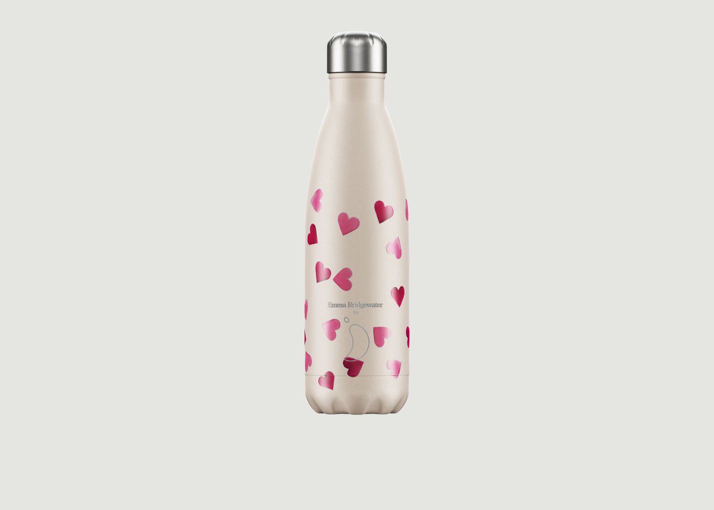 Reusable 500ml Pink Hearts bottle - Chilly's