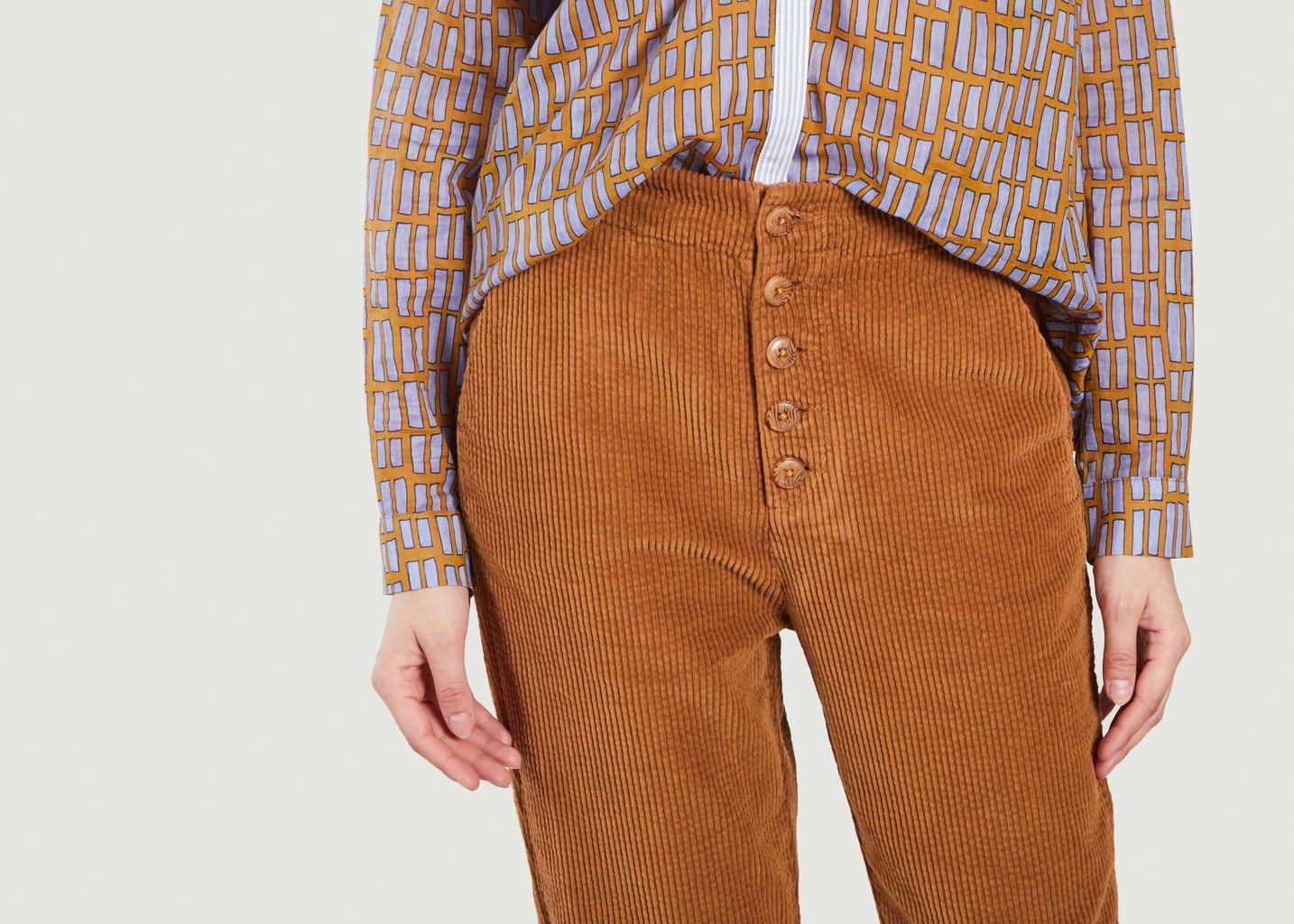 7/8th length corduroy pants - Chloé Stora