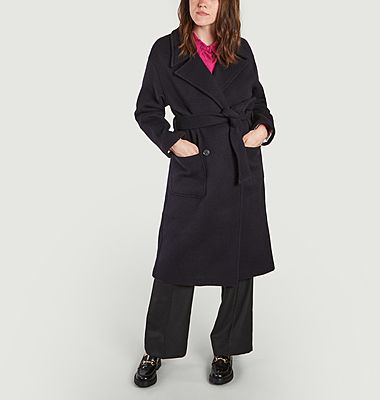 Loose-fitting belted coat Galia