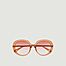 Shiny Transparent Peach Glasses - CHLOÉ